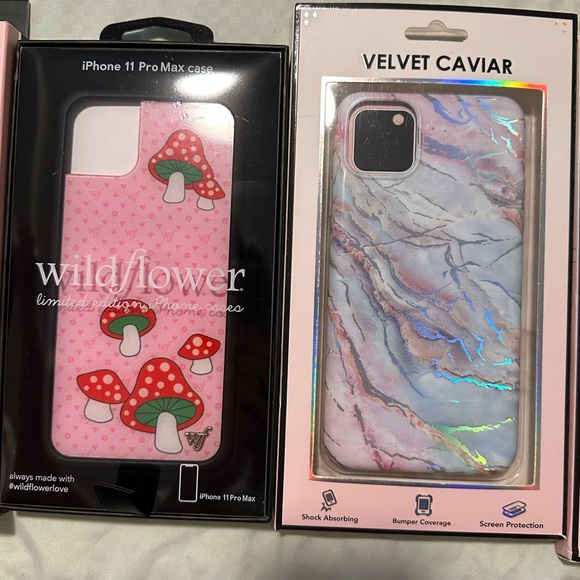 iPhone 11 Pro Max cases and 1 screen privacy screen protector. - Picture 1 of 6